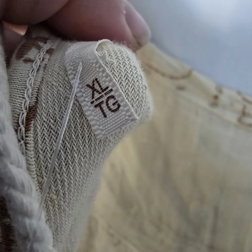 Free People Boom Boom Tunic Oversized Cream and Tan Boho Blouse NEW - Picture 12 of 15